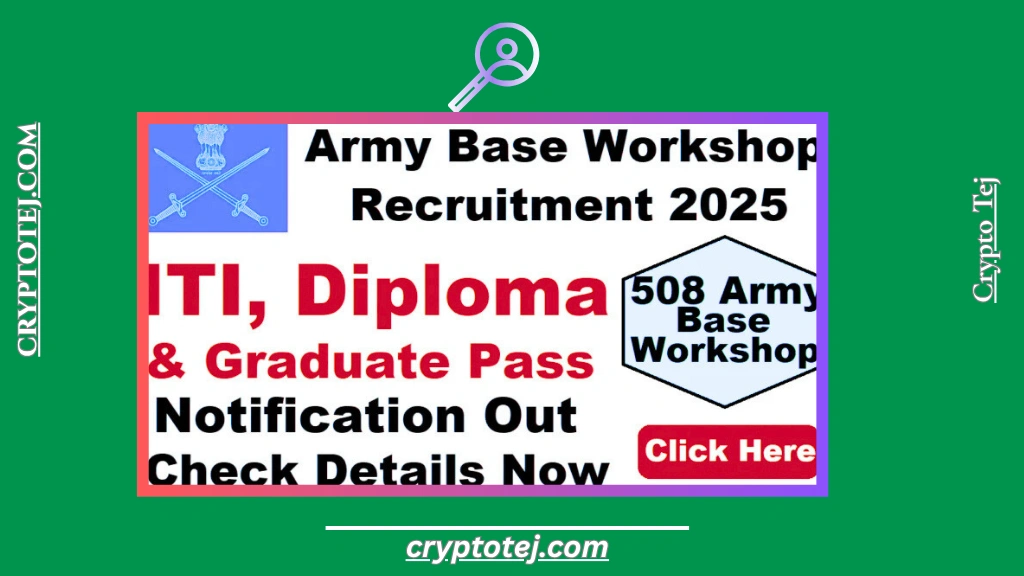 508 Army Base Workshop Apprentice Recruitment 2025